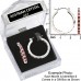 Silver Birthstone 25mm Hoop Earrings Surgical* E287BS-10 Oct 106191